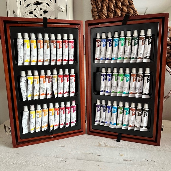 Art Studio by Battat 116 PC Set Paint, Pastels, Pencils, Supplies & wooden case - Picture 1 of 16